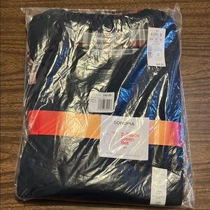 NEW Sonoma Mens 2XB 2 Piece Set Elbow Sleeve Shirt Plaid PJ Bottoms